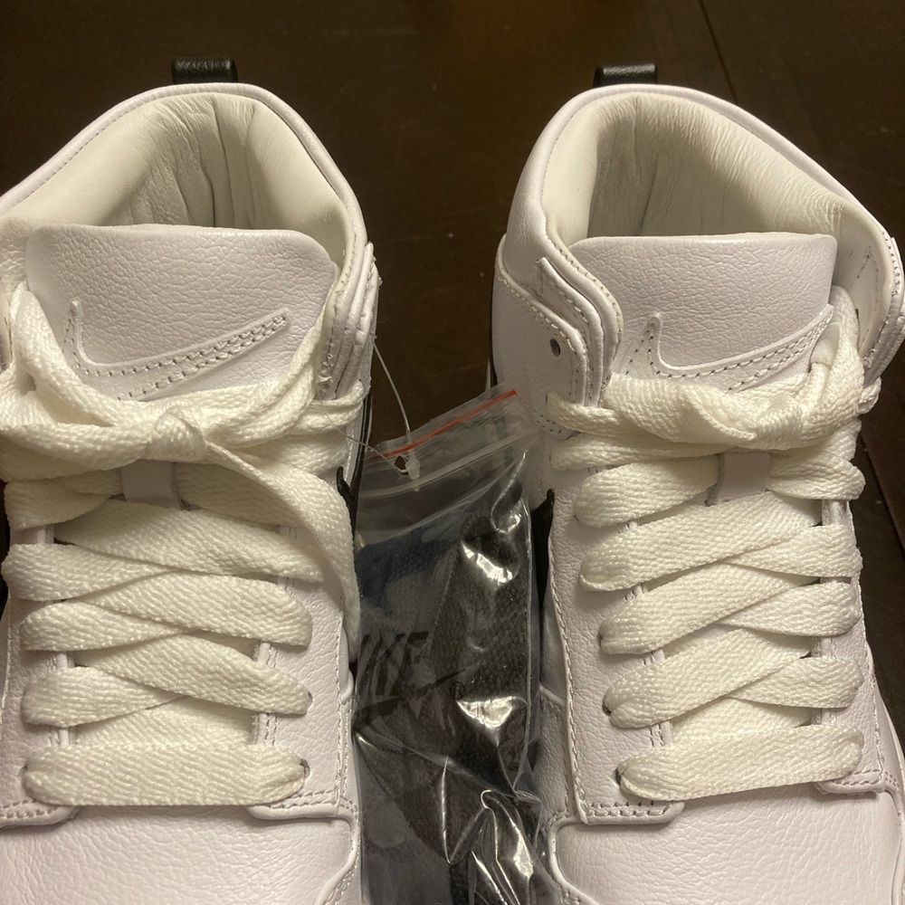 Nike White and Black High-Top Sneakers - Picture 5 of 13
